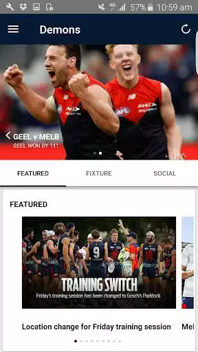 Play APK Melbourne Official App  and enjoy Melbourne Official App with UptoPlay com.afl.afl_melb.android