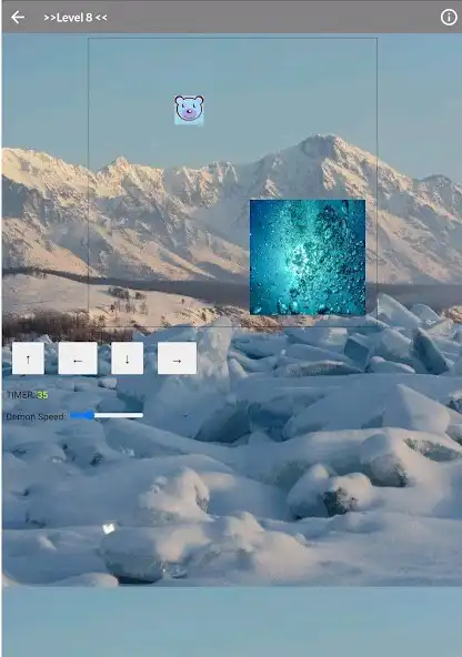 Play MELTING ICE ESCAPE RUN as an online game MELTING ICE ESCAPE RUN with UptoPlay