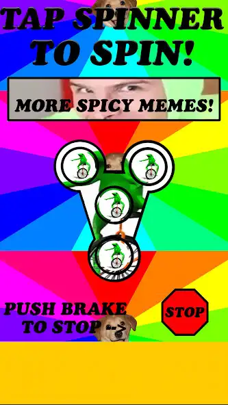 Play Meme Fidget Spinner as an online game Meme Fidget Spinner with UptoPlay