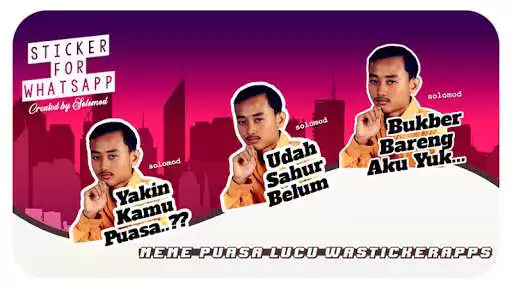 Play Meme Puasa 2021 Stiker Puasa Lucu WAStickerApps  and enjoy Meme Puasa 2021 Stiker Puasa Lucu WAStickerApps with UptoPlay