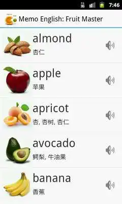 Play Memo English: Fruit Master