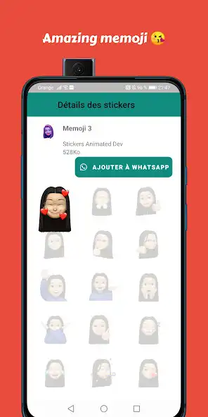 Play Memoji Girl WhaStickerApps as an online game Memoji Girl WhaStickerApps with UptoPlay