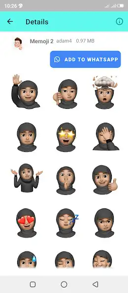 Play Memoji Stickers WhastickerApps as an online game Memoji Stickers WhastickerApps with UptoPlay