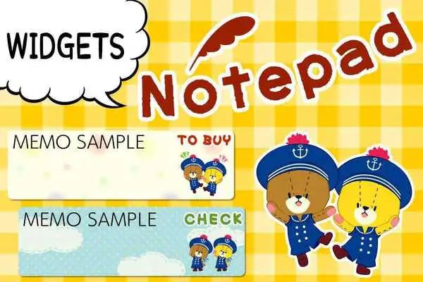 Play MEMO PAD TINY TWIN BEARS NOTE
