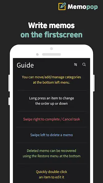 Play Memopop - Memo, Todo as an online game Memopop - Memo, Todo with UptoPlay