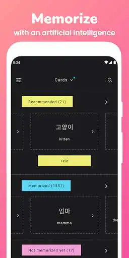 Play Memorize: Learn Korean Words with Flashcards  and enjoy Memorize: Learn Korean Words with Flashcards with UptoPlay