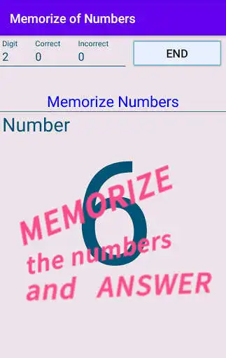 Play Memorize of numbers  and enjoy Memorize of numbers with UptoPlay