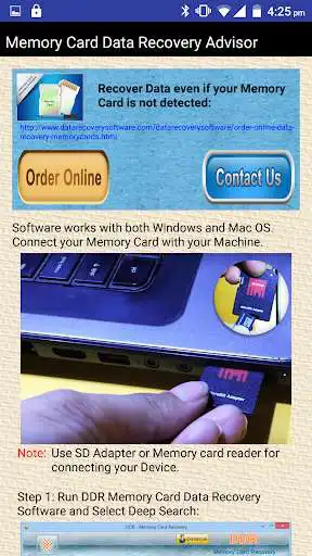 Play Memory Card Data Recovery Help as an online game Memory Card Data Recovery Help with UptoPlay