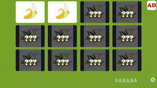 Play Memory Game - Banana as an online game Memory Game - Banana with UptoPlay