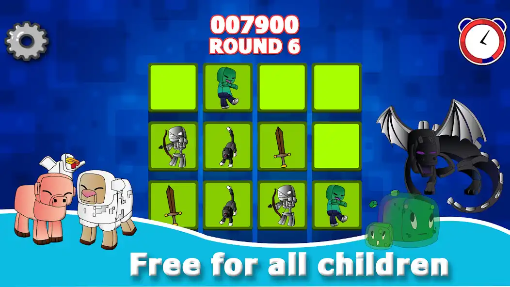 Play Memory Game Craft as an online game Memory Game Craft with UptoPlay