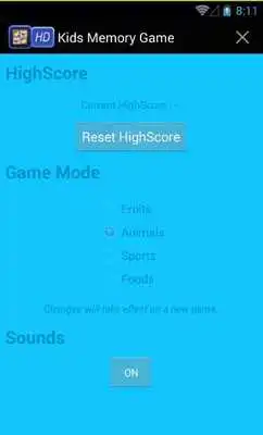 Play Memory Game for Kids:Animals