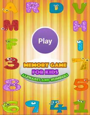 Play Memory Kids Alphabet  Numbers