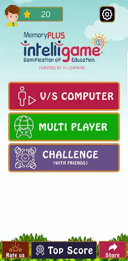 Play Memory Plus IntelliGame as an online game Memory Plus IntelliGame with UptoPlay