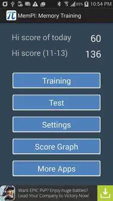 Play MemPI: Memory Training