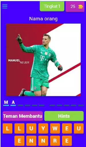 Play Menebak Gambar Sepak Bola  and enjoy Menebak Gambar Sepak Bola with UptoPlay