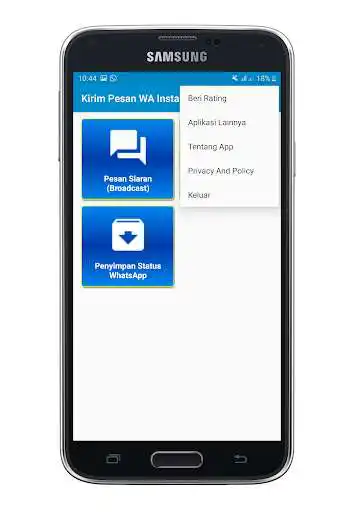 Play Mengirim Pesan Instant - Penyimpan Status WhatsApp as an online game Mengirim Pesan Instant - Penyimpan Status WhatsApp with UptoPlay