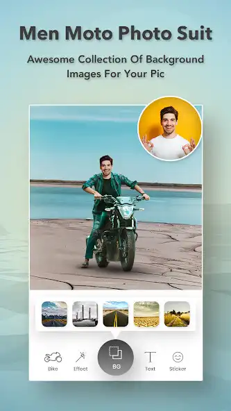 Play Men Moto Bike Photo Suit : Bike Photo Editor as an online game Men Moto Bike Photo Suit : Bike Photo Editor with UptoPlay