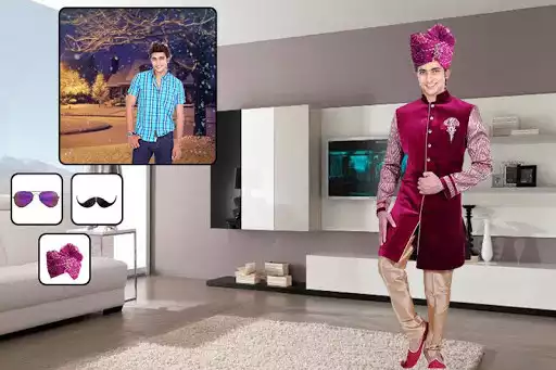 Play Men Sherwani Photo Suit Editor  and enjoy Men Sherwani Photo Suit Editor with UptoPlay