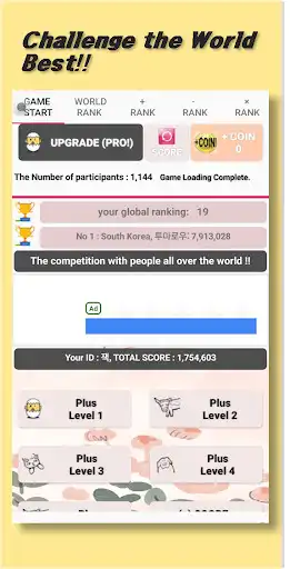 Play Mental arithmetic game as an online game Mental arithmetic game with UptoPlay