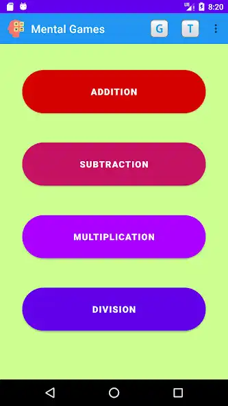Play Mental Calculation Beginner En  and enjoy Mental Calculation Beginner En with UptoPlay