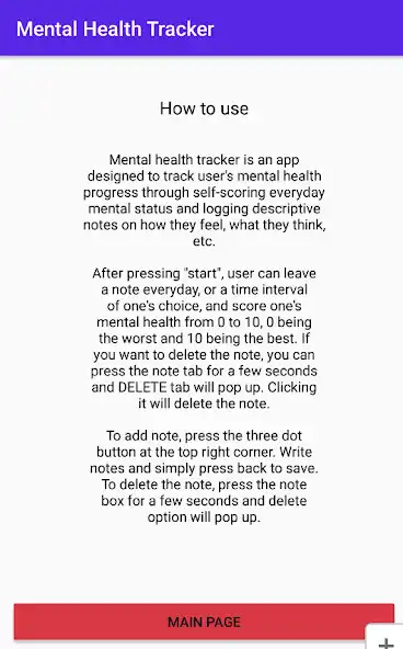 Play Mental Health Tracker as an online game Mental Health Tracker with UptoPlay