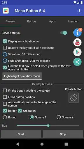 Play Menu Button (No root) as an online game Menu Button (No root) with UptoPlay
