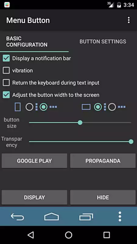 Play Menu Button