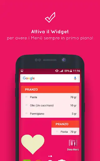 Play Menu Dieta (con Lista della Spesa) as an online game Menu Dieta (con Lista della Spesa) with UptoPlay