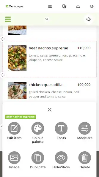 Play Menulingua Menu Builder as an online game Menulingua Menu Builder with UptoPlay