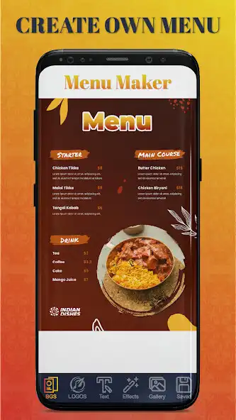 Play Menu Maker - Design Templates as an online game Menu Maker - Design Templates with UptoPlay