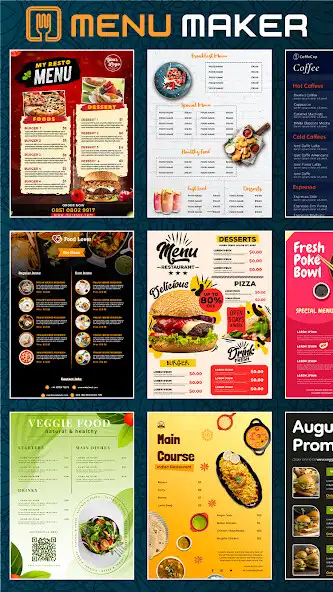Play Menu Maker - Vintage Design  and enjoy Menu Maker - Vintage Design with UptoPlay
