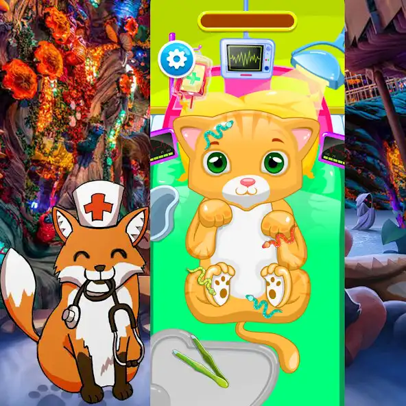 Play Meow Wolf Tabby Cat Pet Doctor as an online game Meow Wolf Tabby Cat Pet Doctor with UptoPlay