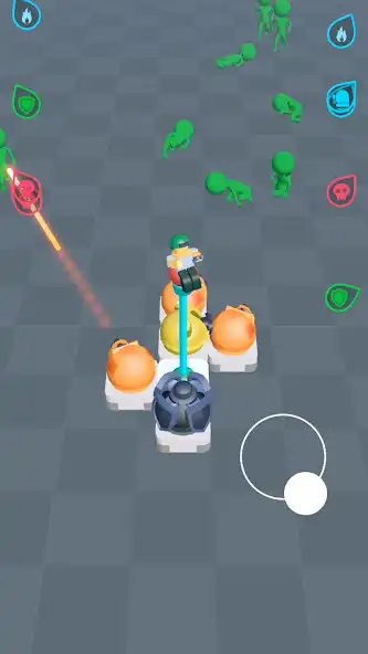 Play Merge Arsenal: Upgrade Turret as an online game Merge Arsenal: Upgrade Turret with UptoPlay