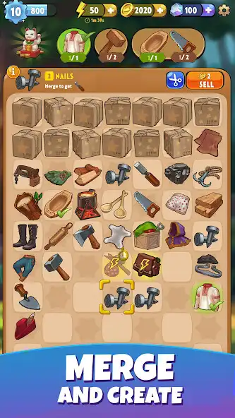 Play Merge Ballad: Adventure Puzzle as an online game Merge Ballad: Adventure Puzzle with UptoPlay