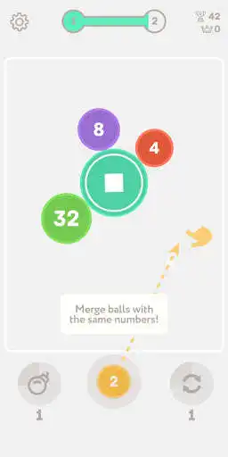 Play Merge Balls - 2048 Merge Game  and enjoy Merge Balls - 2048 Merge Game with UptoPlay
