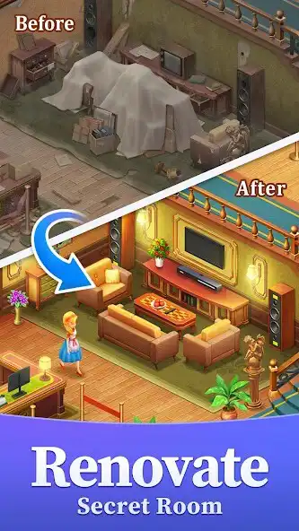 Play Merge Bistro: Renovation Story as an online game Merge Bistro: Renovation Story with UptoPlay