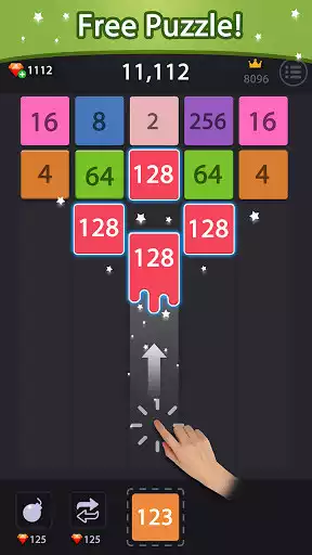 Play Merge block-2048 puzzle game as an online game Merge block-2048 puzzle game with UptoPlay