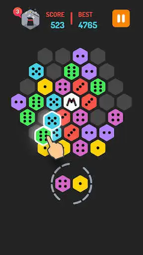 Play Merge Block Hexa: Dominoes Merged Puzzle as an online game Merge Block Hexa: Dominoes Merged Puzzle with UptoPlay