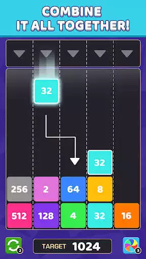 Play Merge Blocks 2048 puzzle game as an online game Merge Blocks 2048 puzzle game with UptoPlay