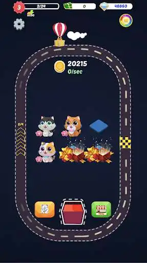 Play Merge Cats Cute as an online game Merge Cats Cute with UptoPlay