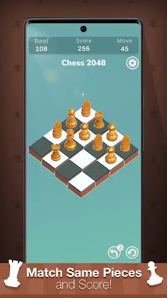 Play Merge Chess - 2048 as an online game Merge Chess - 2048 with UptoPlay