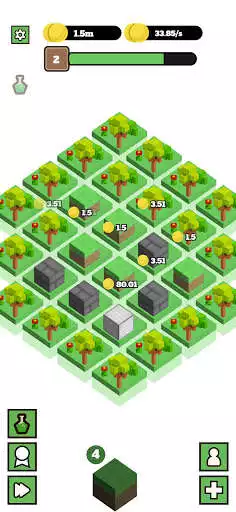 Play MergeCraft: Emerald Idle as an online game MergeCraft: Emerald Idle with UptoPlay