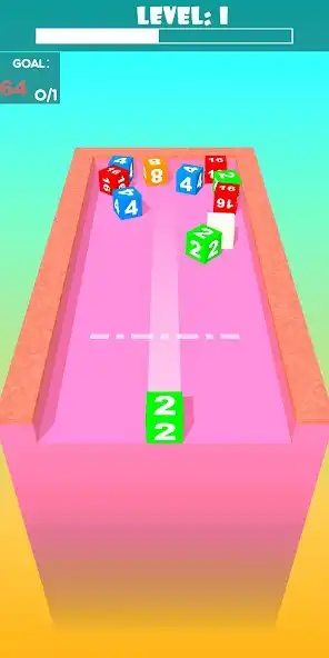 Play Merge Cube 3D: 2048 as an online game Merge Cube 3D: 2048 with UptoPlay