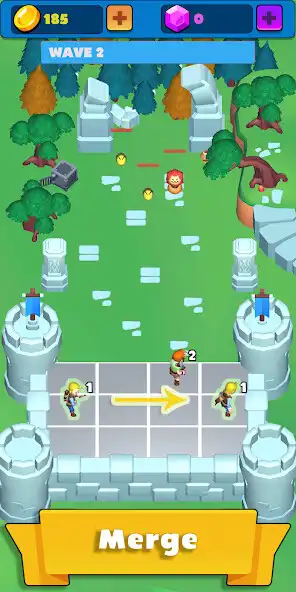 Play Merge  Defense Castle Game as an online game Merge  Defense Castle Game with UptoPlay