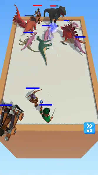 Play Merge Dino Fighter as an online game Merge Dino Fighter with UptoPlay