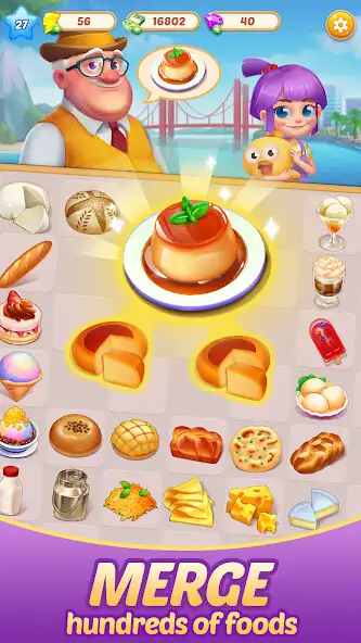 Play Merge Food - Chef Decoration as an online game Merge Food - Chef Decoration with UptoPlay
