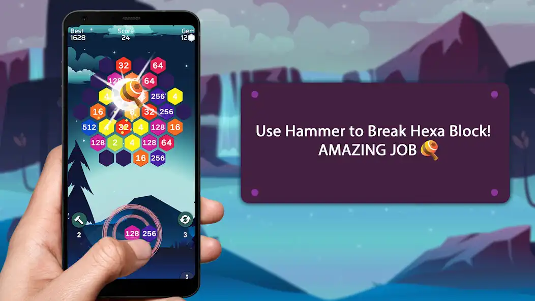 Play Merge Hexa 2048 Number Puzzle  and enjoy Merge Hexa 2048 Number Puzzle with UptoPlay