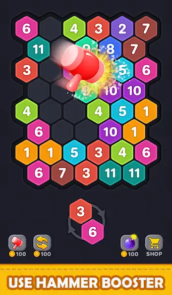 Play Merge Hexa Puzzle -Merge block as an online game Merge Hexa Puzzle -Merge block with UptoPlay