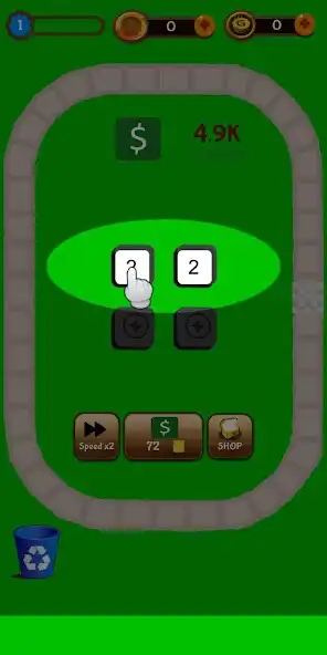 Play Merge Idle 2048 - Tycoon Games as an online game Merge Idle 2048 - Tycoon Games with UptoPlay