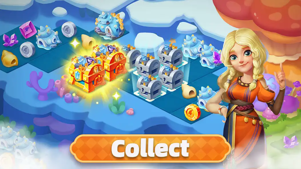 Play Merge Legends: Dragon Island as an online game Merge Legends: Dragon Island with UptoPlay